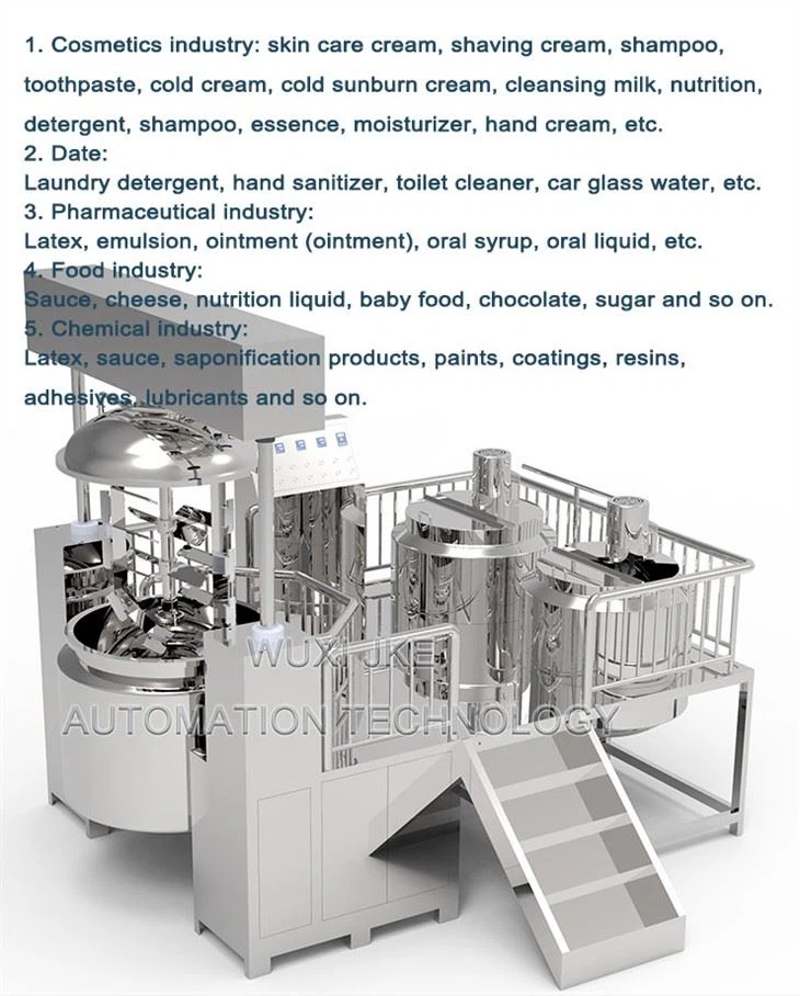 Vacuum Emulgering Homogenizing Mixer